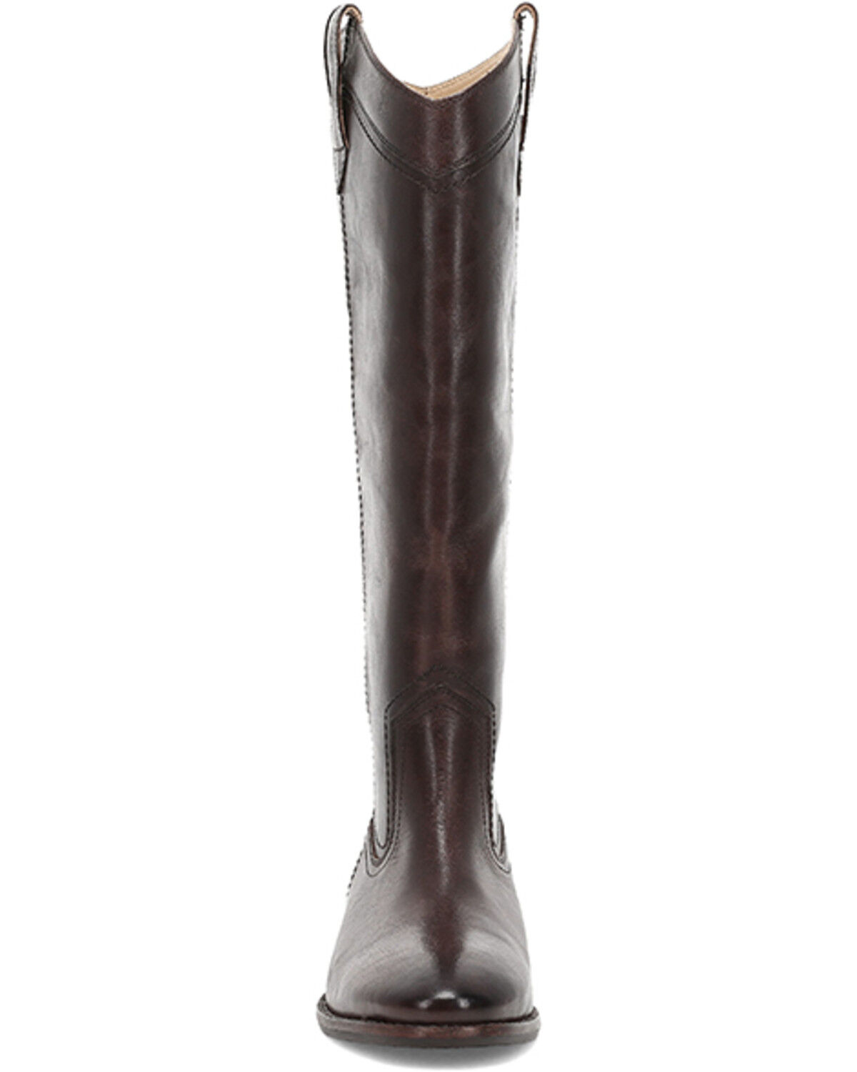 Image #4 - Frye Women's Blair Tall Western Boots - Round Toe, Chocolate, hi-res