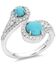 Image #1 - Montana Silversmiths Fearless Luster Turquoise Ring, Silver, hi-res