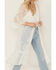 Image #3 - Shyanne Women's Tie-Front Embroidered Mesh Kimono, Ivory, hi-res