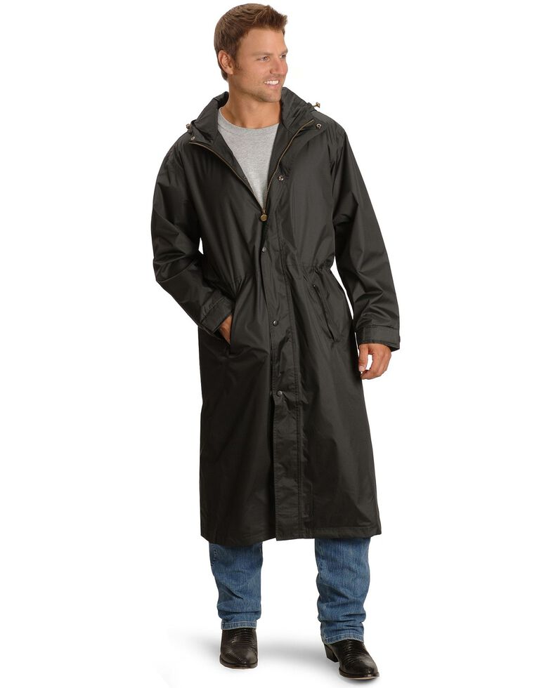 Outback Pak-A-Roo Waterproof Duster, Black, hi-res