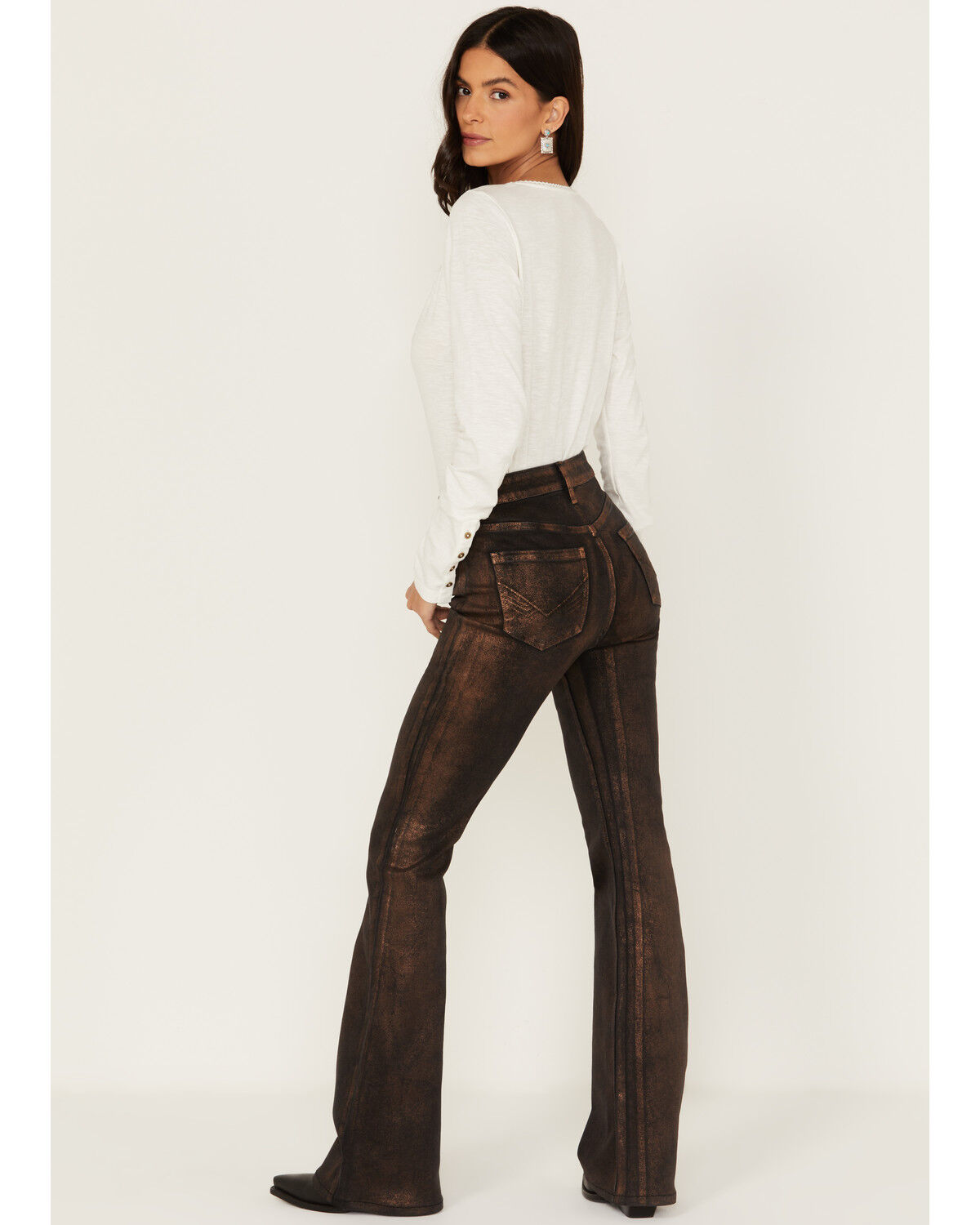 Image #3 - Idyllwind Women's High Risin' Bootcut Jeans, Dark Brown, hi-res