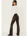 Image #3 - Idyllwind Women's High Risin' Bootcut Jeans, Dark Brown, hi-res