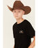 Image #3 - Cody James Boys' Agave Logo Short Sleeve Graphic T-Shirt, Black, hi-res