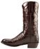 Image #3 - Lucchese Men's Charles Crocodile Belly Cowboy Boots - Round Toe, Black Cherry, hi-res