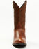 Laredo Men's Ostrich Print Western Boots - Medium Toe, Tan, hi-res