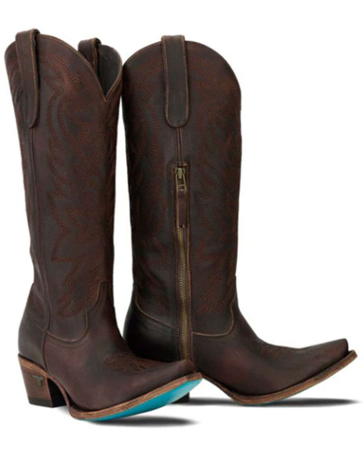 Image #1 - Lane Women's Smokeshow Tall Western Boots - Snip Toe, Cognac, hi-res