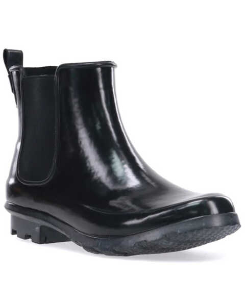 Image #1 - Western Chief Women's Classic Chelsea Rain Boots - Round Toe, Black, hi-res