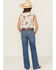 Image #4 - Ariat Girls' Medium Wash Bootcut Stretch Denim Jeans, Medium Wash, hi-res