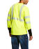 Image #2 - Ariat Men's FR Crew Hi-Vis Long Sleeve Work Pocket T-Shirt - Big & Tall , Yellow, hi-res