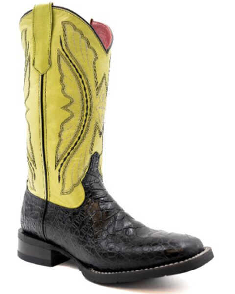 Image #1 - Ferrini Women's Kai Western Boots - Broad Square Toe , Black, hi-res