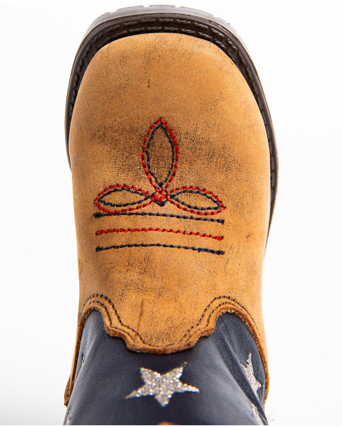 Image #6 - Cody James Toddler Boys' USA Flag Western Boots - Broad Square Toe, Brown, hi-res