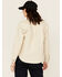 Image #4 - Carhartt Women's Rugged Flex&reg; Loose Fit Heavyweight Duck Long Sleeve Button-Down Overshirt, Oatmeal, hi-res