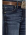 Wrangler 20X Boys' Dark Wash Dawn Stretch Slim Straight Jeans, Blue, hi-res