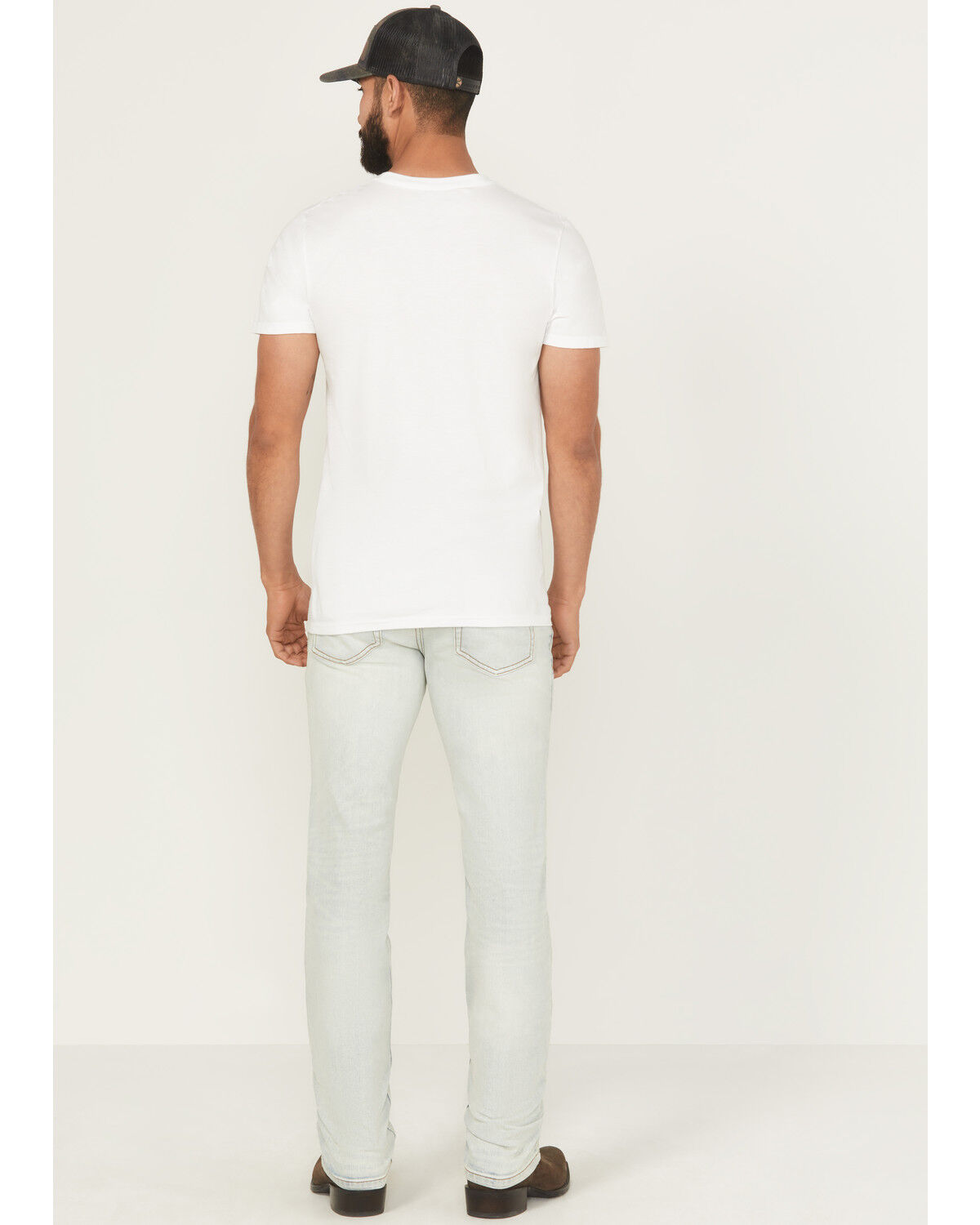 Image #3 - Brothers and Sons Men's Gunsmoke Light Wash Slim Straight Stretch Denim Jeans, Light Wash, hi-res