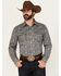 Image #1 - Wrangler Retro Men's Paisley Print Long Sleeve Snap Western Shirt, Navy, hi-res