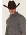Image #2 - Gibson Trading Co Men's After Hours Medallion Print Long Sleeve Button-Down Western Shirt, Navy, hi-res