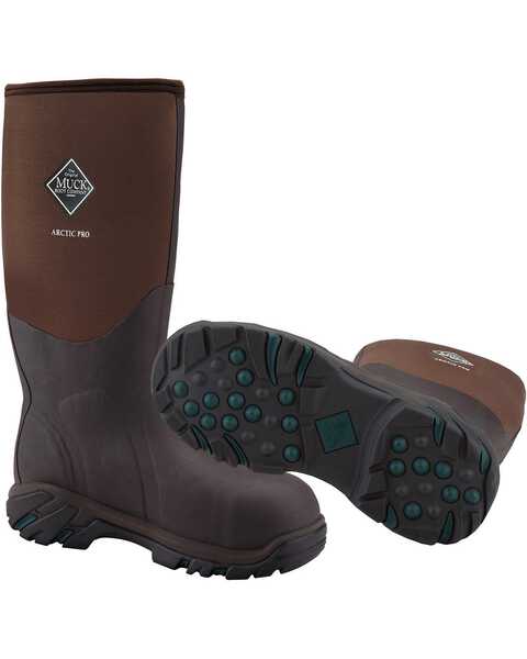 Muck Boots Arctic Pro Boots - Steel Toe, Bark, hi-res