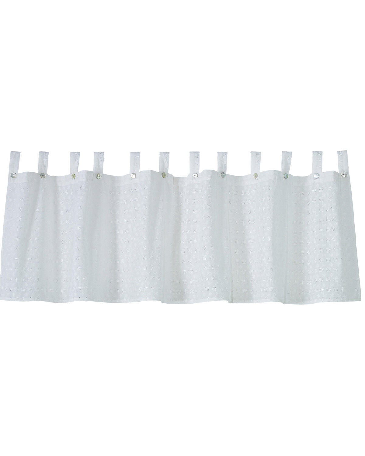 Image #1 - HiEnd Accents Salado Valance, White, hi-res
