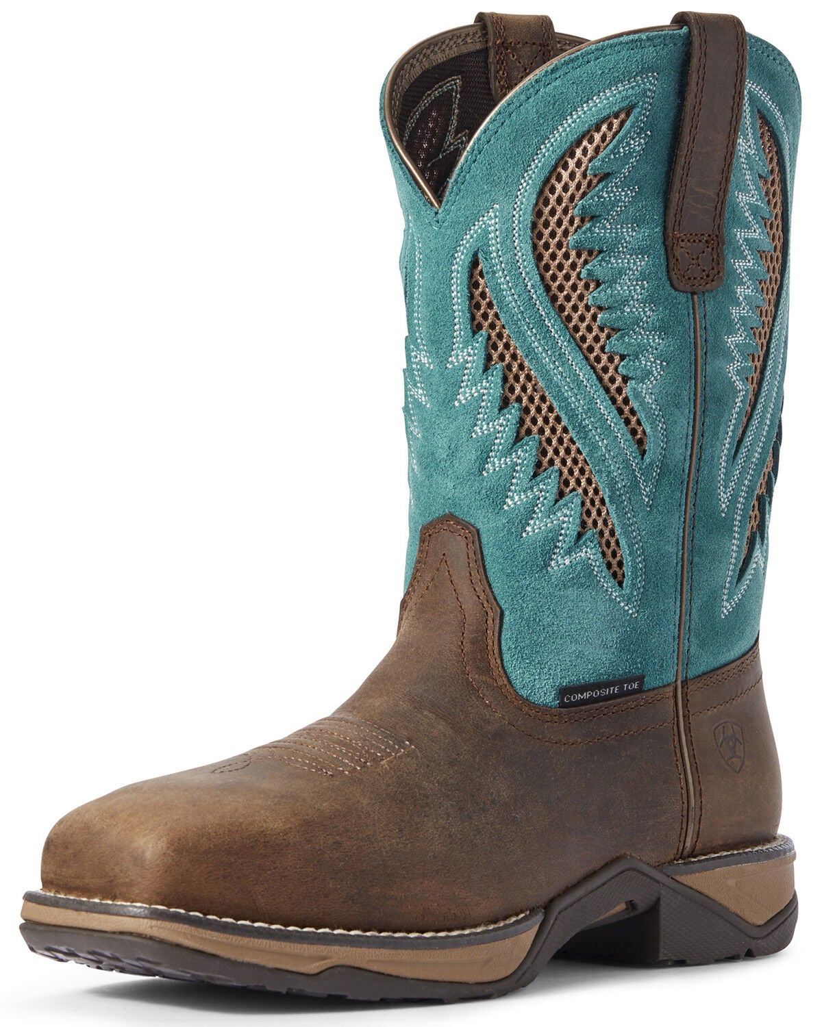 Ariat Women's Anthem VentTEK Western Boots - Composite Toe, Brown, hi-res