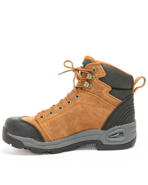Image #5 - Hawx Men's Lace To Toe Hiker Boots - Composite Toe, Brown, hi-res
