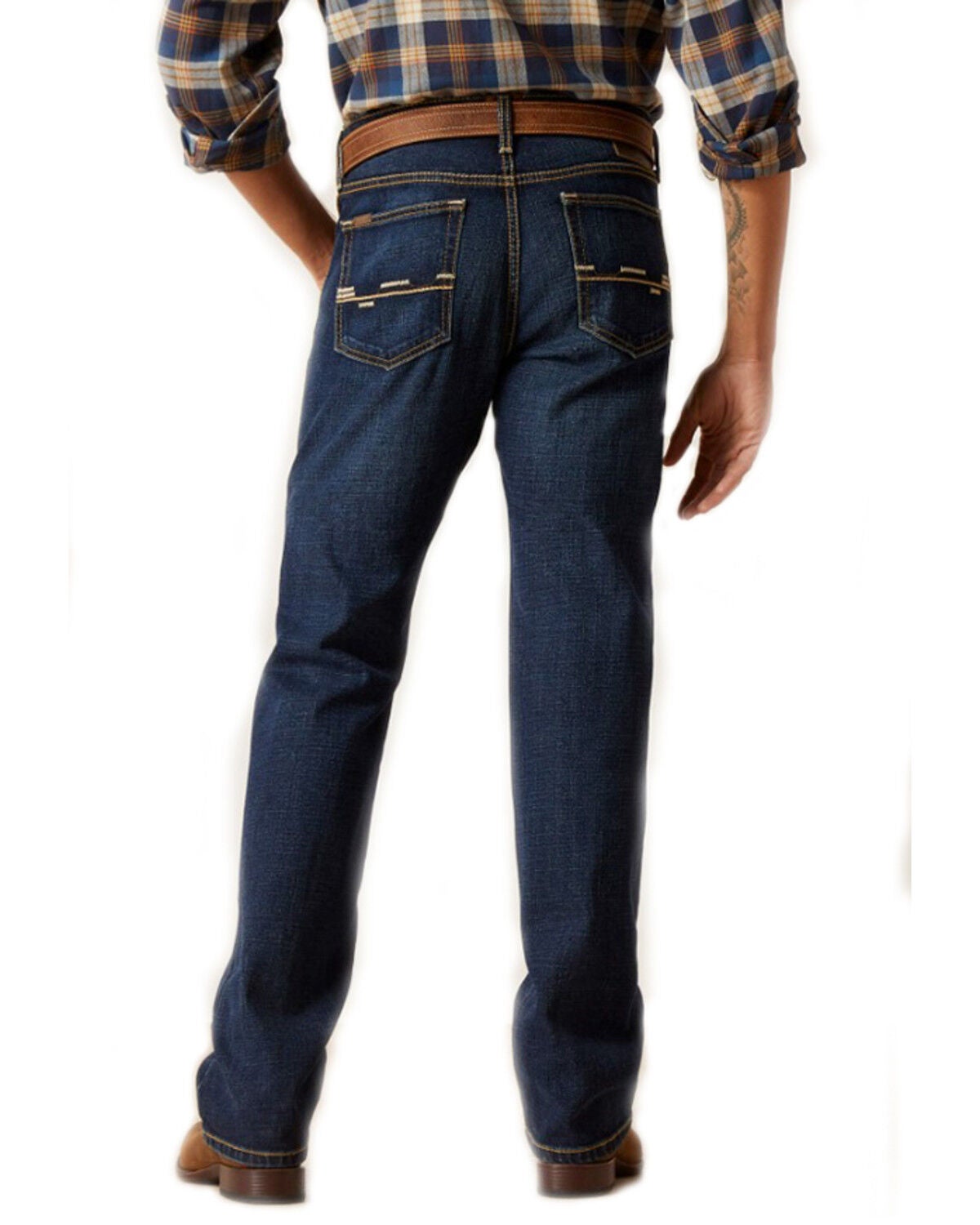 Ariat Men's M8 Reese Dark Wash Modern Slim Stretch Denim Jeans, Dark Wash, hi-res