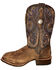 Image #1 - El Dorado Men's Brandy Bison Western Boots - Broad Square Toe, Brown, hi-res