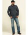 Image #6 - Moonshine Spirit Men's Train Track Check Plaid Print Long Sleeve Western Shirt, Black, hi-res