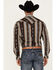 Image #4 - Rock & Roll Denim Men's Southwestern Striped Stretch Long Sleeve Snap Western Shirt, Brown, hi-res