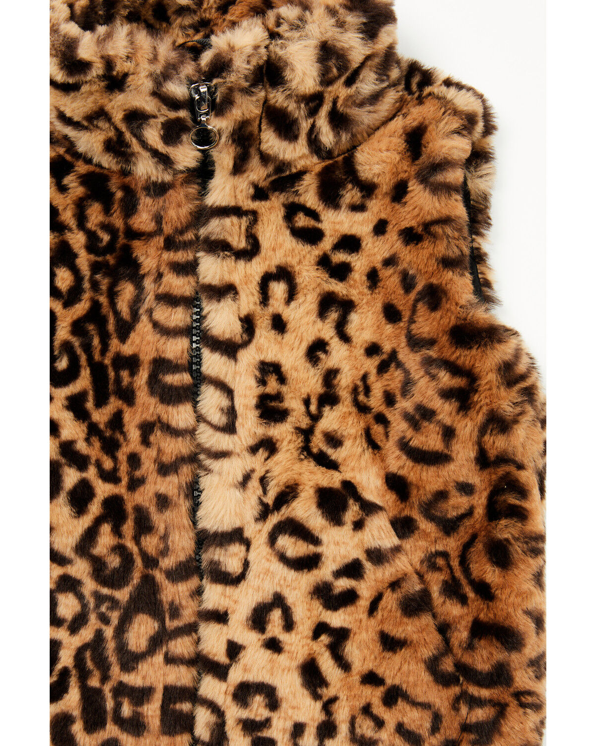 Image #2 - Urban Republic Toddler Girls' Jaguar Print Faux Fur Vest, Multi, hi-res