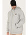 Image #2 - Hawx Men's Full Zip Quilted Water Repellent Hooded Jacket - Big & Tall, Light Grey, hi-res