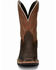 Image #5 - Justin Men's Electrician Western Work Boots - Steel Toe, Chestnut, hi-res