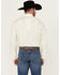 Image #4 - Wrangler Men's Rodeo Ben Jacquard Solid Long Sleeve Snap Western Shirt , Ivory, hi-res