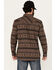 Image #4 - Moonshine Spirit Men's Deer Valley Southwestern Striped Long Sleeve Snap Western Shirt, Black, hi-res