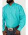 Resistol Men's Medley Diamond Geo Print Long Sleeve Button Down Western Shirt , Turquoise, hi-res