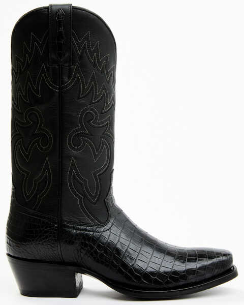 Image #2 - Cody James Men's Exotic Alligator Western Boots - Square Toe, Black, hi-res