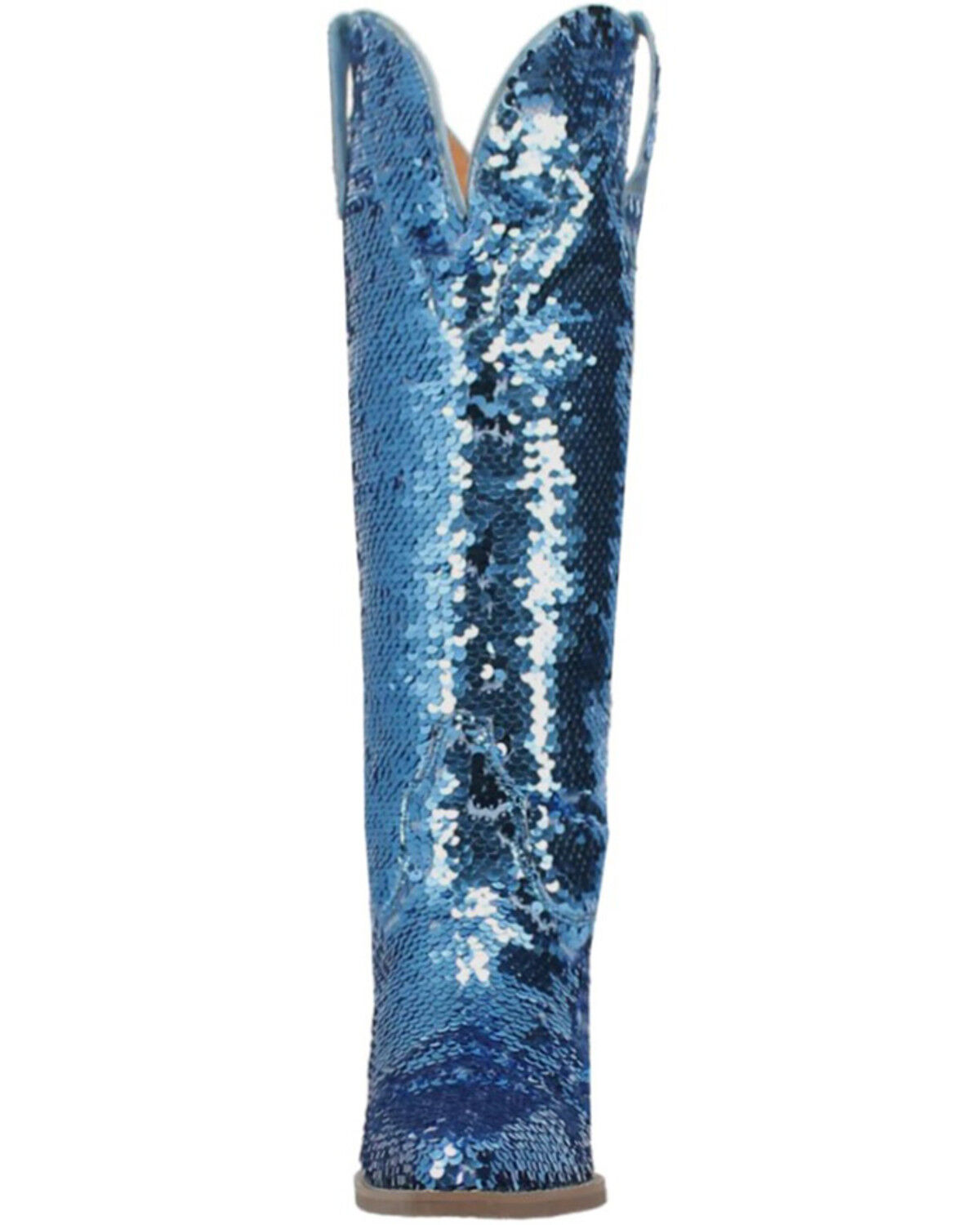 Image #4 - Dingo Women's Sequin Dance Hall Queen Tall Western Boots - Snip Toe, Blue, hi-res