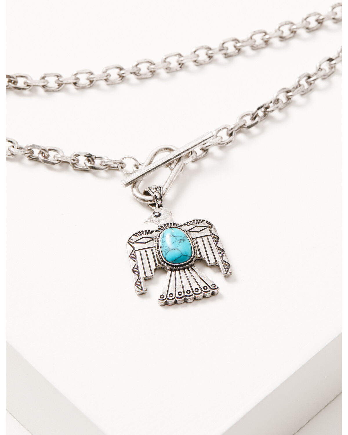 Image #1 - Idyllwind Women's Morgan Thunderbird Layered Necklace, Turquoise, hi-res