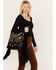 Image #1 - Shyanne Women's Velvet Embroidered Beaded & Fringe Tote, Black, hi-res