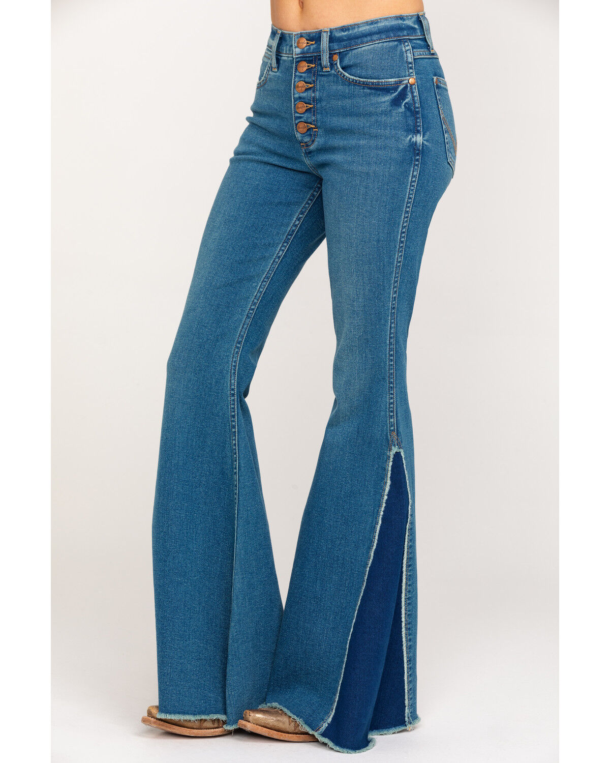 wrangler high waisted flare jeans