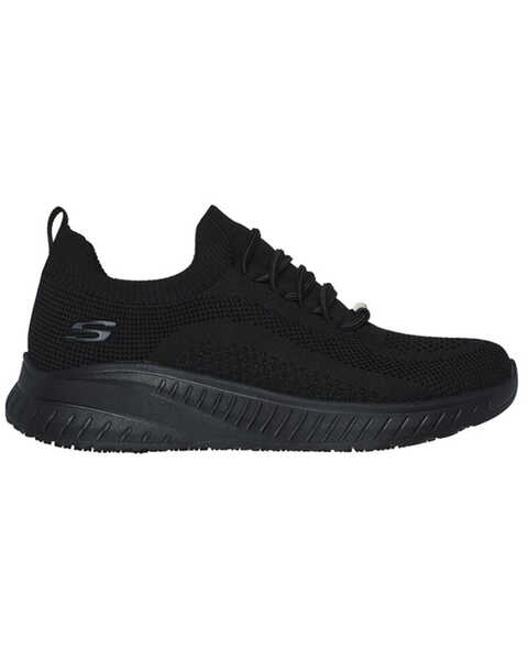 Image #1 - Skechers Women's Relaxed Fit BOBS Sport Squad Chaos Work Shoes - Round Toe , Black, hi-res