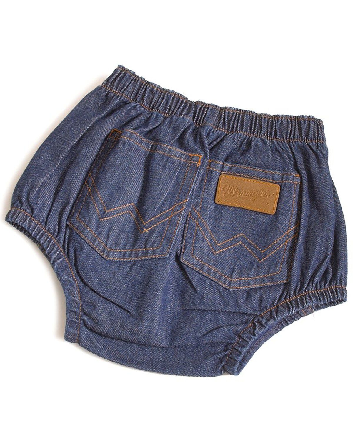 Image #1 - Wrangler Infant Girls' Diaper Cover, Indigo, hi-res