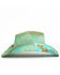 Image #3 - Shyanne Women's Cactus Flower Straw Cowboy Hat, Blue, hi-res
