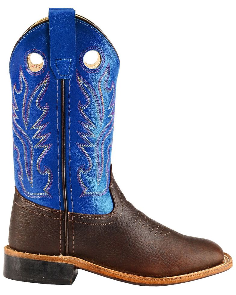 Cody James Youth Boys' Thunder Cowboy Boots - Square Toe, Oiled Rust, hi-res