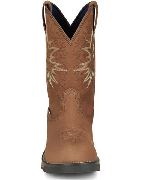 Image #4 - Tony Lama Men's Boom Saddle Cowhide Pull On Western Work Boots - Composite Toe , Tan, hi-res
