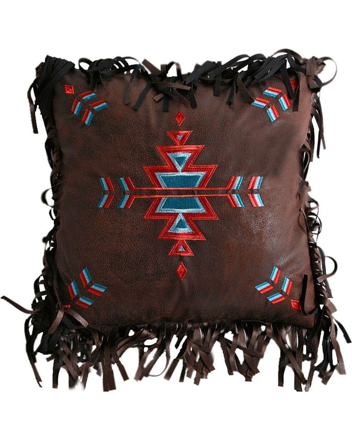 Carstens Embroidered Cross Pillow, Multi, hi-res