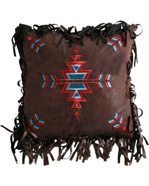 Image #1 - Carstens Embroidered Cross Pillow, Multi, hi-res
