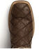 Image #8 - Ferrini Men's Ostrich Patchwork Exotic Western Boots - Broad Square Toe, Chocolate, hi-res