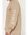 Image #3 - Hawx Men's Solid Graphic Logo Long Sleeve Work T-Shirt, Tan, hi-res
