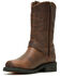 Image #3 - Harley Davidson Men's Hustin West Motorcycle Boots - Square Toe, Brown, hi-res