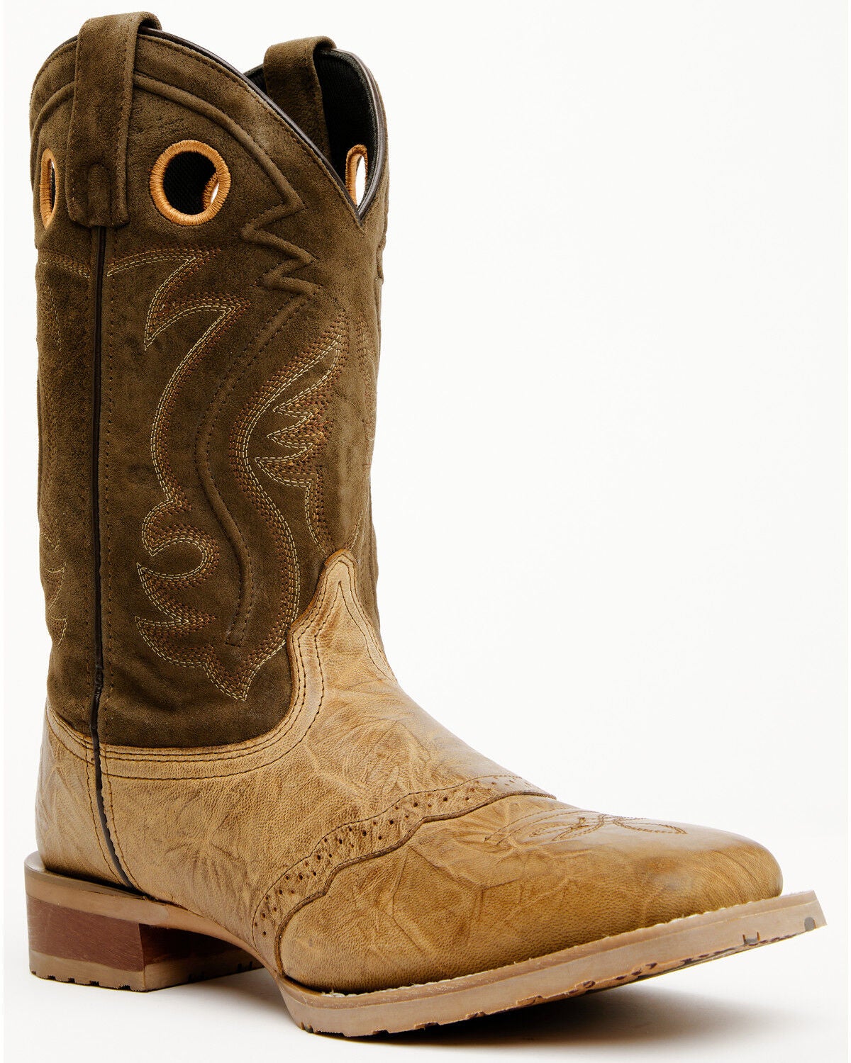 Image #1 - Laredo Men's 11" Jennings Performance Western Boots - Broad Square Toe, Sand, hi-res